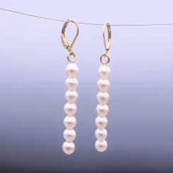 Náušnice ze Swarovski perliček - pozlacené