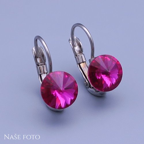 Dětské náušnice Swarovski Rivoli 8mm výběr barev