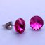 Náušnice z chirurgickej ocele Swarovski  8mm - výber farieb
