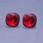 Swarovski náušnice tmavě červené 10 mm