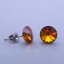 Náušnice z chirurgickej ocele Swarovski  8mm - výber farieb