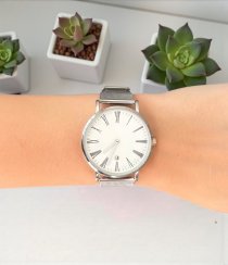 Unisex hodinky Classic – strieborné