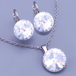 Souprava Swarovski Rivoli -kolečka Crystal ( čirá)