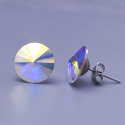 Náušnice Swarovski Rivoli Crystal AB 12mm