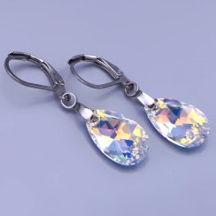 Náušnice Swarovski slzy Crystal AB 15x10mm