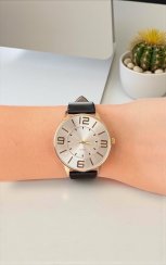 Hodinky Elegant – bílé se zlatým pouzdrem