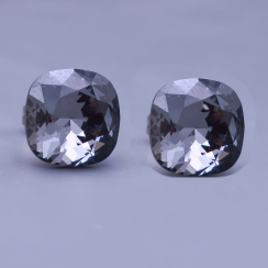 Swarovski náušnice Silver Night 10 mm