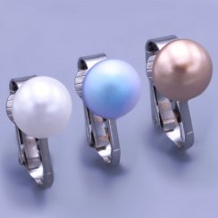 Náušnice klipsy  Swarovski perle - výběr barev