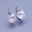 Náušnice Swarovski srdíčka 10mm Crystal