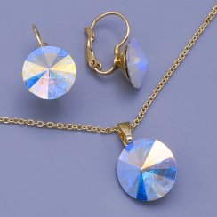 Souprava Swarovski Crystal AB ( měnící ) 12,14mm