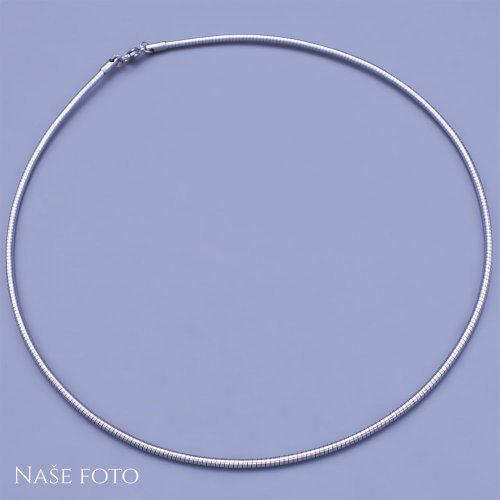 Pevný náhrdelník z chirurgické oceli lanko 2,5mm