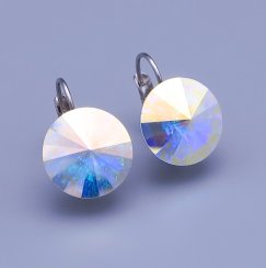 Náušnice Swarovski-rivoli  14mm výběr barev