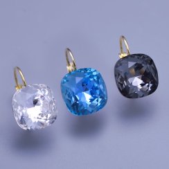 Náušnice Swarovski kostky 12mm výběr barev