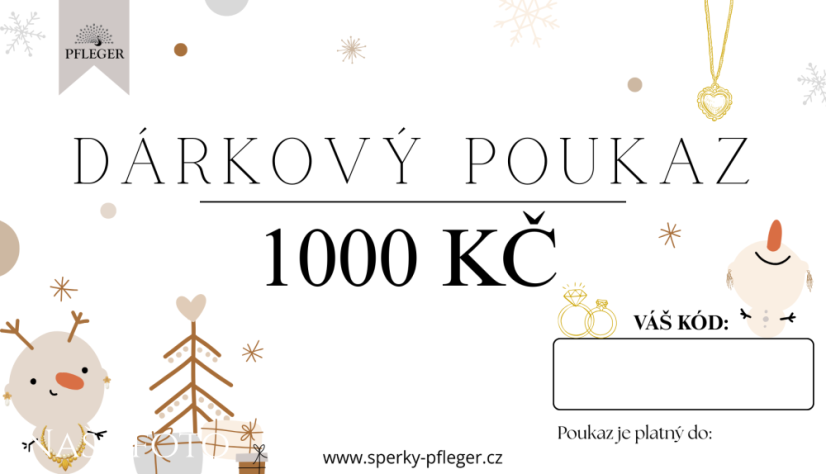 Dárkový poukaz v hodnotě 1000 Kč