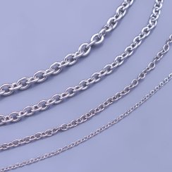 Řetízek šířka 1mm , 2mm , 3mm délka do 80cm