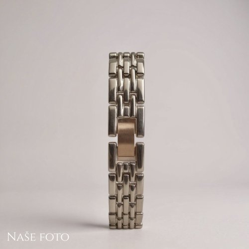 Dámské celokovové hodinky s jemným bílým ciferníkem