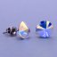 Náušnice z chirurgickej ocele Swarovski  8mm - výber farieb