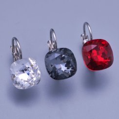 Náušnice Swarovski kostky Crystal 10mm výber barev