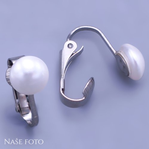 Náušnice klipsy  Swarovski perle - výběr barev