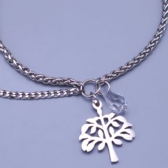 Řetízek s přívěskem strom života se slzou Swarovski