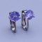 Náušnice z chirurgické oceli klipsy Swarovski kostky 6mm