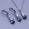 Souprava Swarovski kolečka 8mm Light Chrome