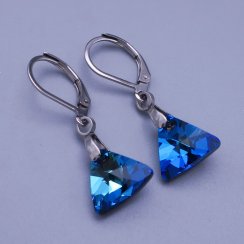 Náušnice Swarovski triangle12mm výběr barev