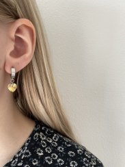 Náušnice Swarovski srdíčka 10mm Crystal AB výběr zapínání