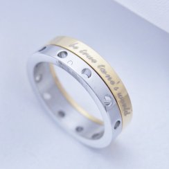 Prsten z chirurgické oceli výběr šířky 4mm, 7mm