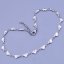 Náramek na kotník z chirurgické oceli srdíčka 4mm