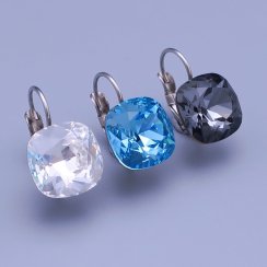 Náušnice Swarovski kostky 12mm výběr barev
