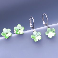 Náušnice Swarovski kytičky z chirurgické oceli