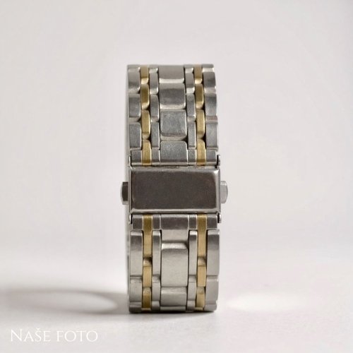 Pánské celokovové hodinky Silver–Gold Black