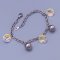 Náramek z chirurgické oceli s krystaly Swarovski Crystal AB ( měnící )