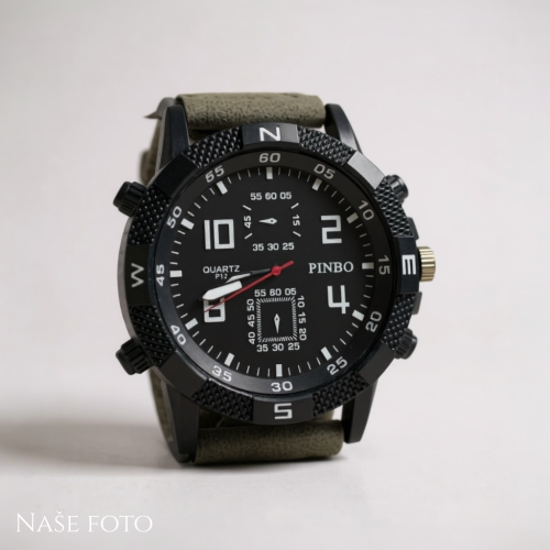 Pánské hodinky PINBO Sport – khaki