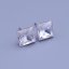 Náušnice Swarovski kostky 10 mm Crystal (čirá)
