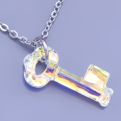 Přívěsek Swarovski klíč 30mm Crystal AB