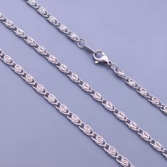 Řetízek z chirurgické oceli Snake 4mm výběr délek do 80cm