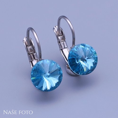 Dětské náušnice Swarovski Rivoli 8mm výběr barev