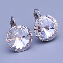 Náušnice Swarovski rivoli 16mm Crystal ( čirá )