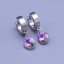 Náušnice z chirurgickej ocele Swarovski rivoli 8mm - výber farieb