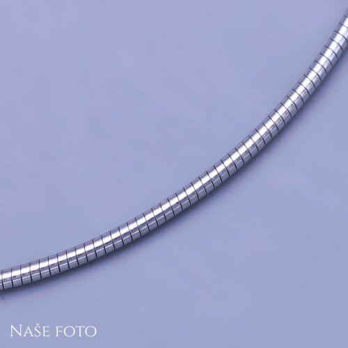 Pevný náhrdelník z chirurgické oceli lanko 2,5mm