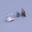 Náušnice Swarovski kostky 10 mm Crystal (čirá)