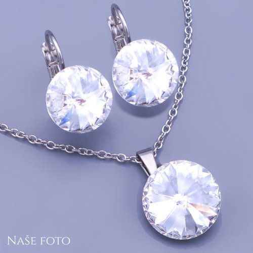 Souprava Swarovski Rivoli -kolečka Crystal ( čirá)