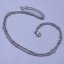 Jemný dámský náramek na kotník z chirurgické oceli s kuličkami