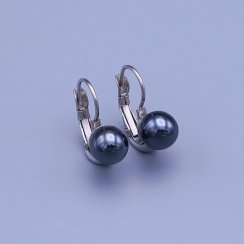 Náušnice kuličky hematit 7,10,12mm