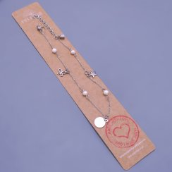 Retiazka na členok z chirurgickej ocele s príveskami