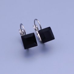 Náušnice Swarovski kostky 8 mm výběr barev