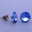 Náušnice z chirurgickej ocele Swarovski  8mm - výber farieb