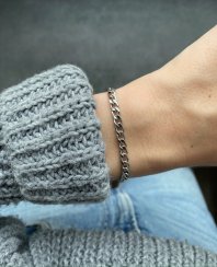 Náramok z chirurgickej ocele pancier 3mm
